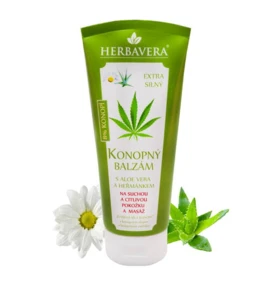 Balsam konopny 8 %,aloes i rumianek dla skóry suchej i wrażliwej – 200 ml