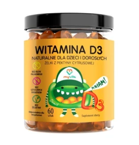Witamina D3 – naturalne żelki dla dzieci i dorosłych 60 szt