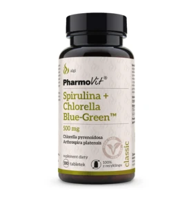 Spirulina + Chlorella Blue-Green™ 500 mg 180 tabl