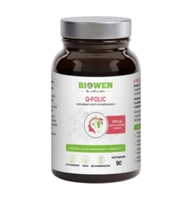 Q-folic – metylowany kwas foliowy – 5-MTHF Biowen – 90 kapsułek