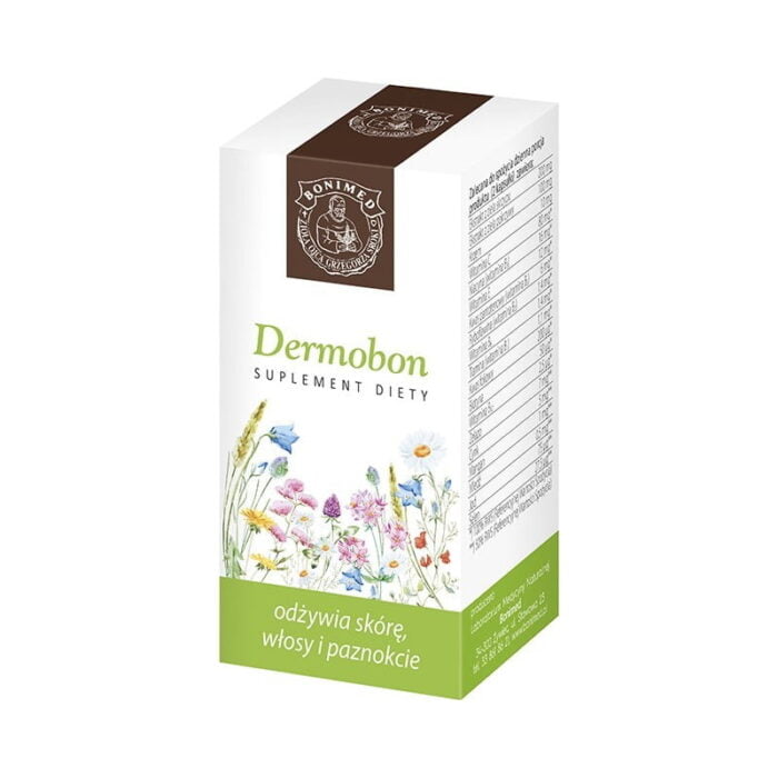 Dermobon 60 kaps - odżywia skórę, włosy, paznokcie