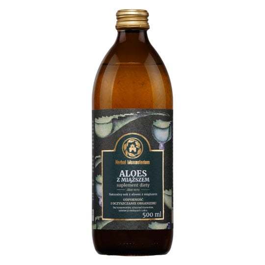 Sok aloes z miąższem 500 ml Herbal Monasterium