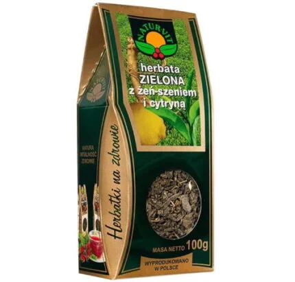 Herbata zielona z żeń-szeniem i cytryną 100 g