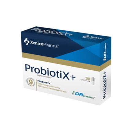 Xenico Probiotix+ - 9 szczepów - 9mld bakterii - 20 kapsułek