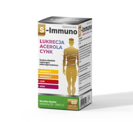 S-Immuno - lukrecja, acerola, cynk 50 kaps