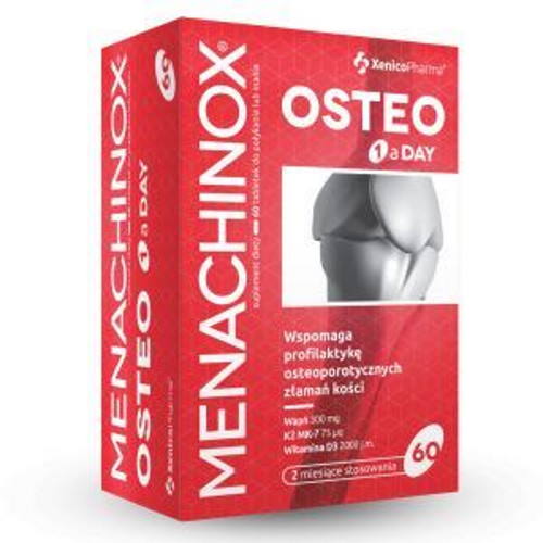 Menachinox OSTEO, 60 tabletek do ssania lub połykania
