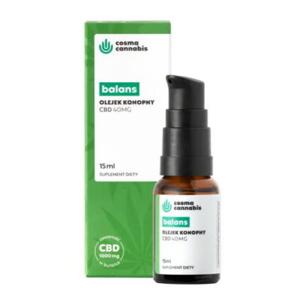 Cosma Cannabis olejek konopny 40 mg CBD balans 15ml
