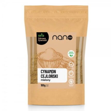 Cynamon cejloński mielony Nanovital 100 g