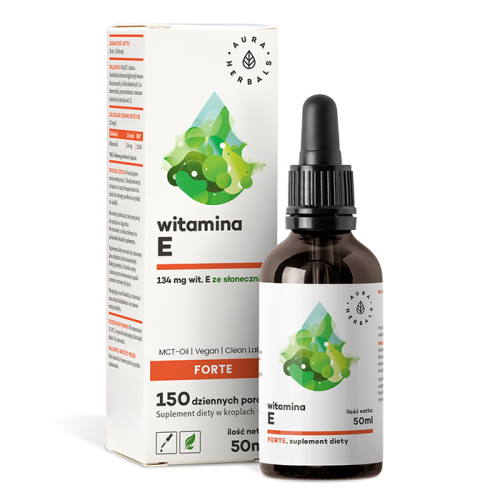 Witamina E 200 IU forte - krople 50 ml Aura Herbals