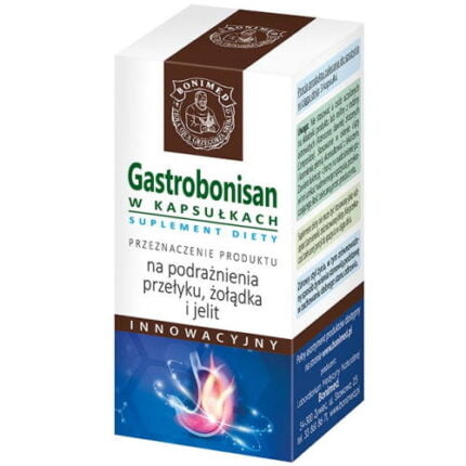 Gastrobonisan - na podrażnienia przełyku, żołądka i jelit 60 kaps